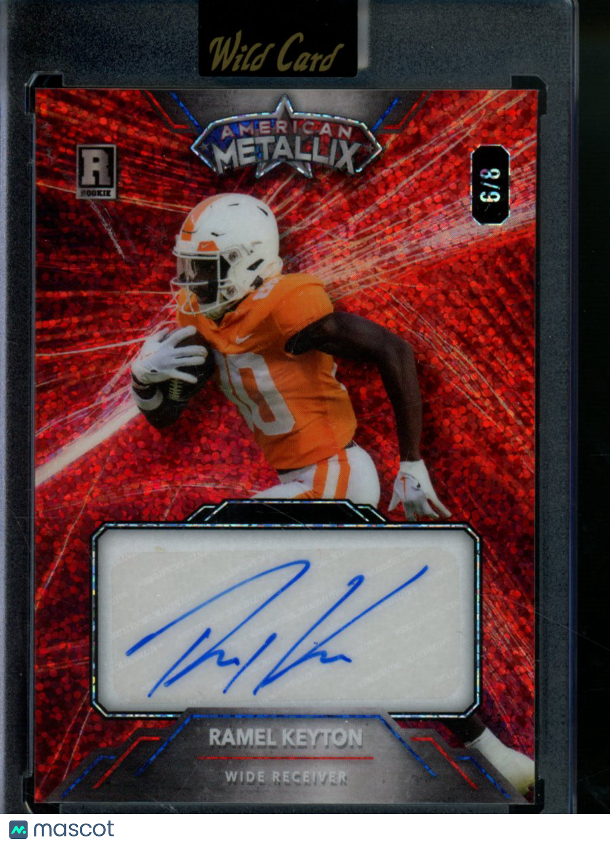 2023 Wild Card American MetalLix Ramel Keyton #WML-RKA Red Auto 6/8