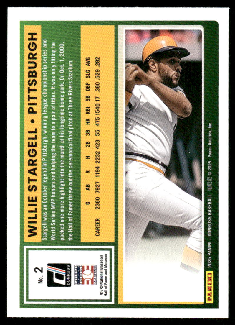 2025 Donruss Willie Stargell #2 Baseball
