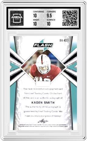 2019 Leaf Flash Kaden Smith #BA-KS1 Auto Football AC 10/9