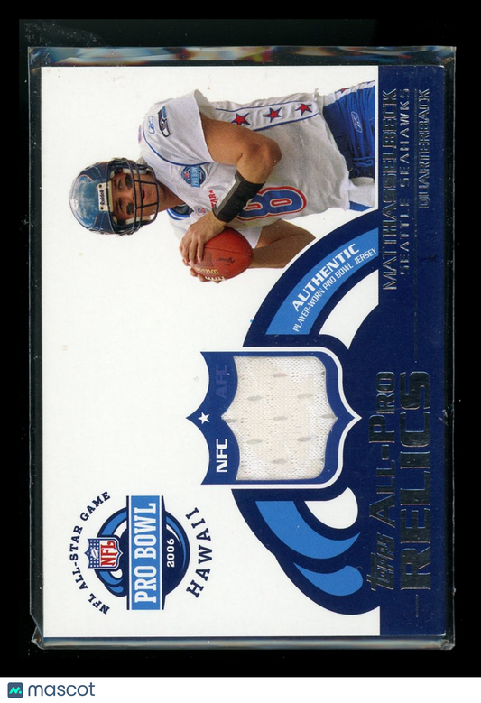 2006 Topps All Pro Relics Matt Hasselbeck #APR-MH Jersey Patch Football