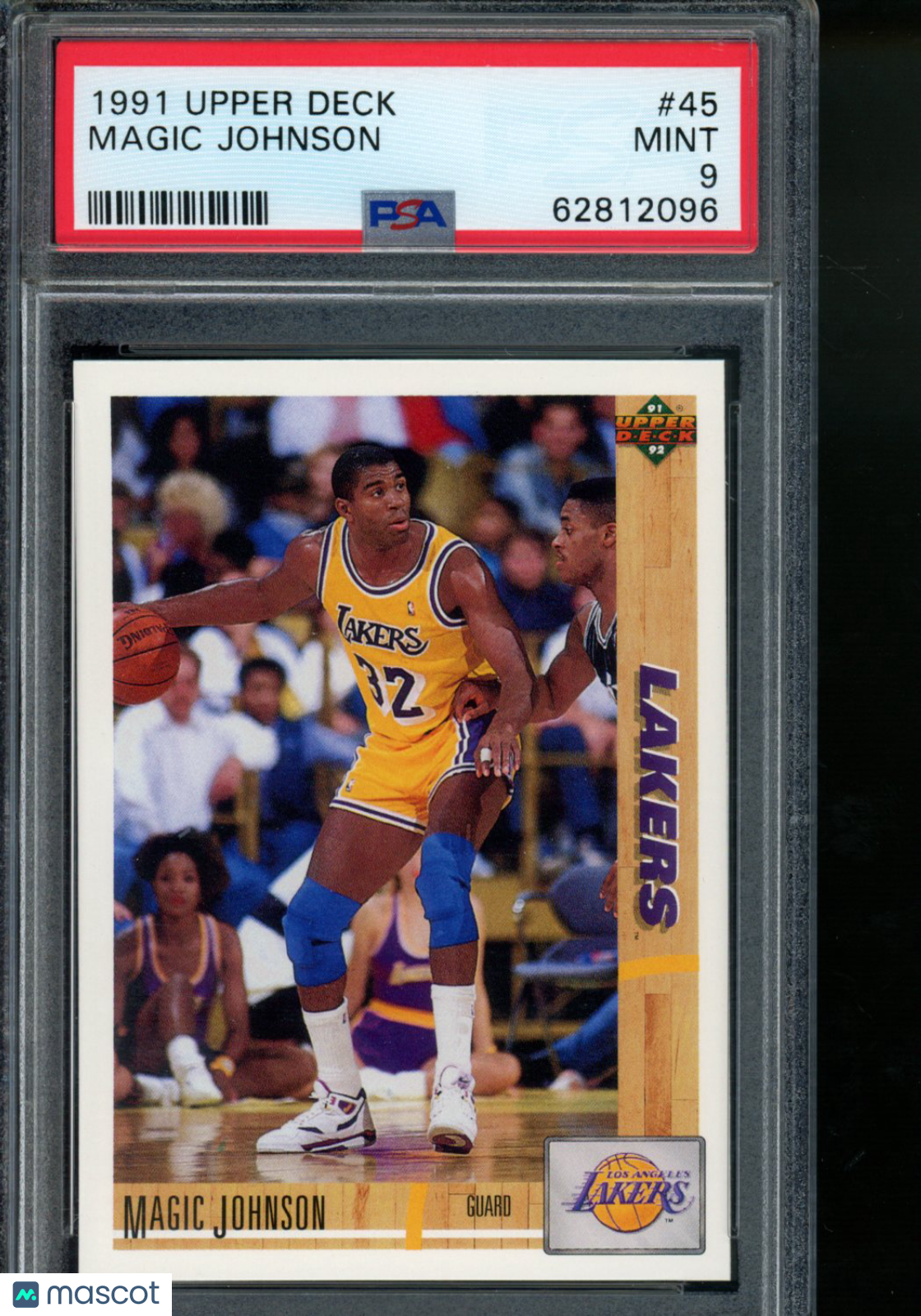 1991 Upper Deck Magic Johnson #45 Basketball PSA 9