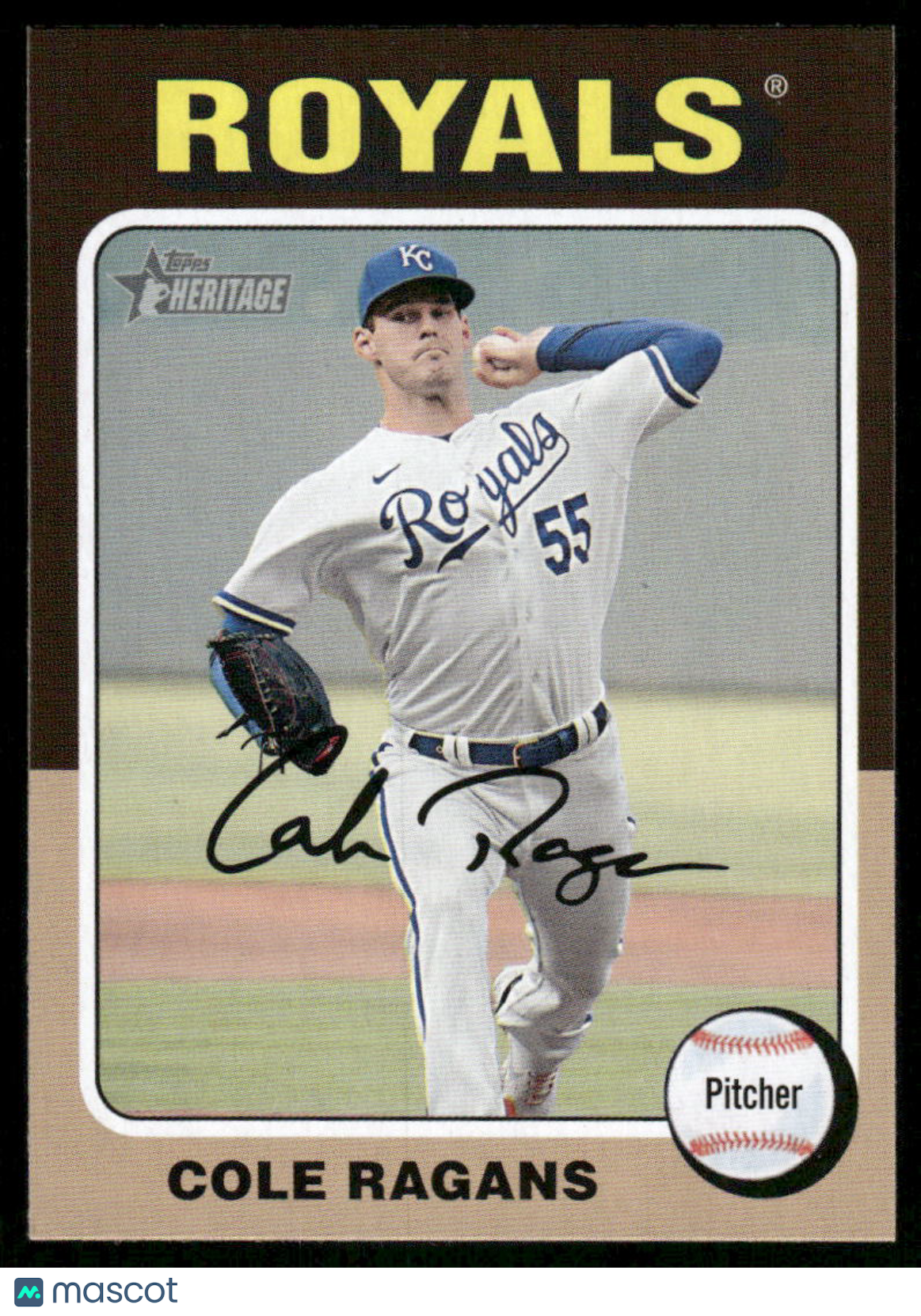 2024 Topps Heritage Cole Ragans #120 Baseball