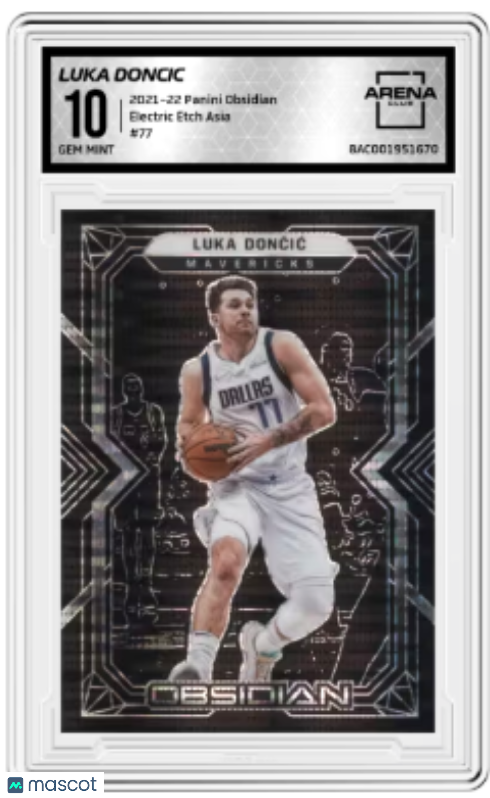 2021-22 Panini Obsidian Electric Etch Asia Luka Dončić #77 Arena Club 10
