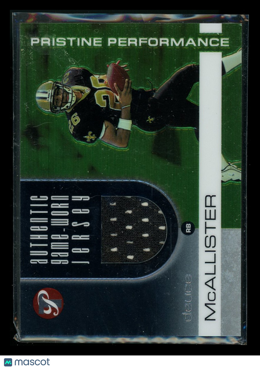 2003 Topps Pristine Performance Deuce McAllister #PP-DM Authentic Game-Used