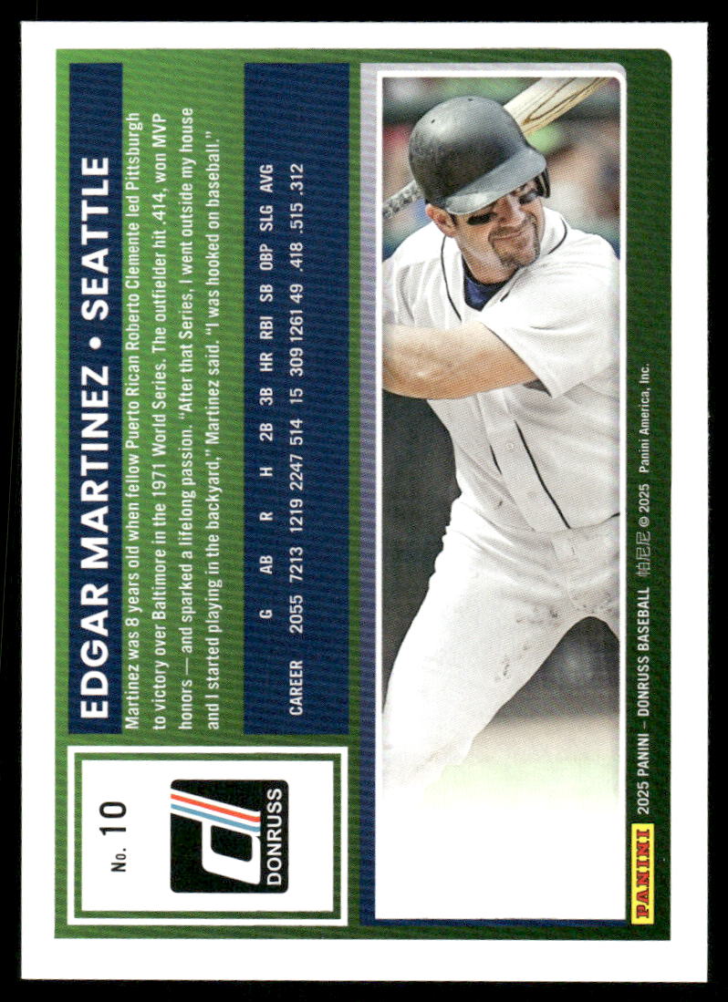 2025 Donruss Edgar Martinez #10 Baseball