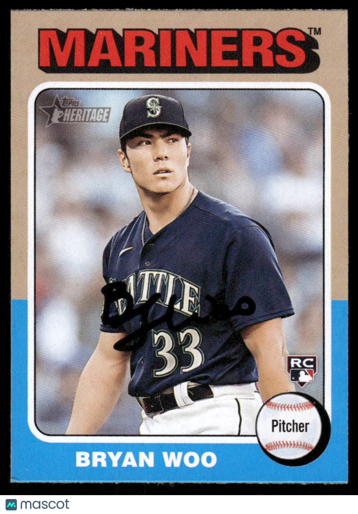 2024 Topps Heritage Bryan Woo #245 RC Baseball
