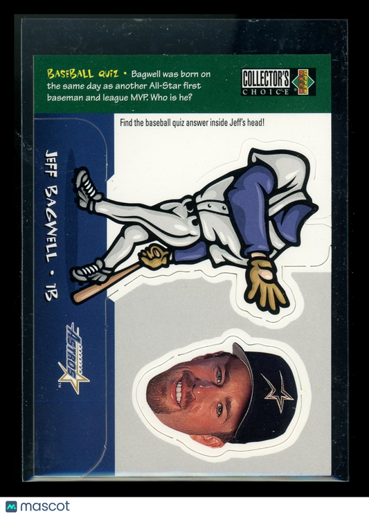 1998 Upper Deck Collector's Choice Jeff Bagwell #16 of 30 Mini Head Baseball