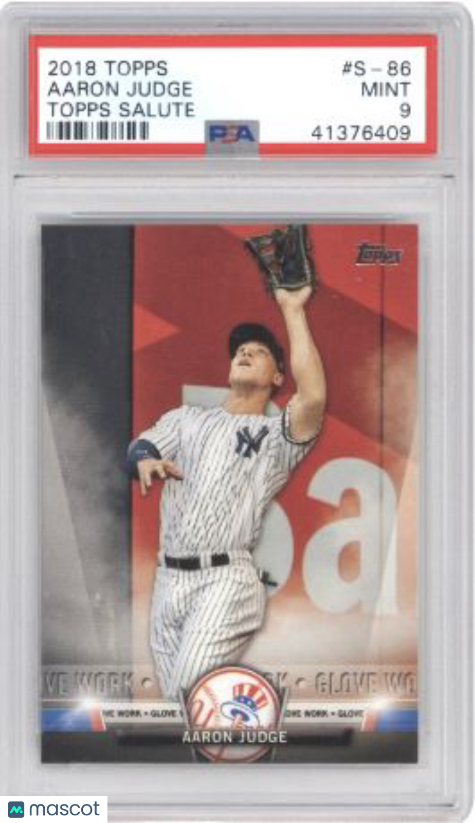 2018 Topps Topps Salute Aaron Judge #S-86 Topps Salute Baseball PSA 9