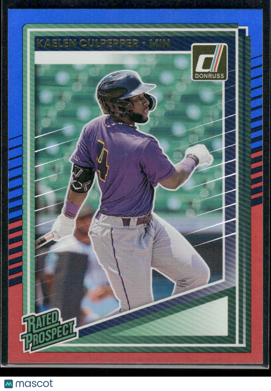 2025 Donruss Kaelen Culpepper #120 Red Blue Rated Prospect Baseball