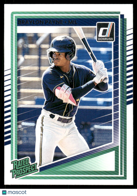 2025 Donruss Rated Prospect Braylon Payne #117 Baseball