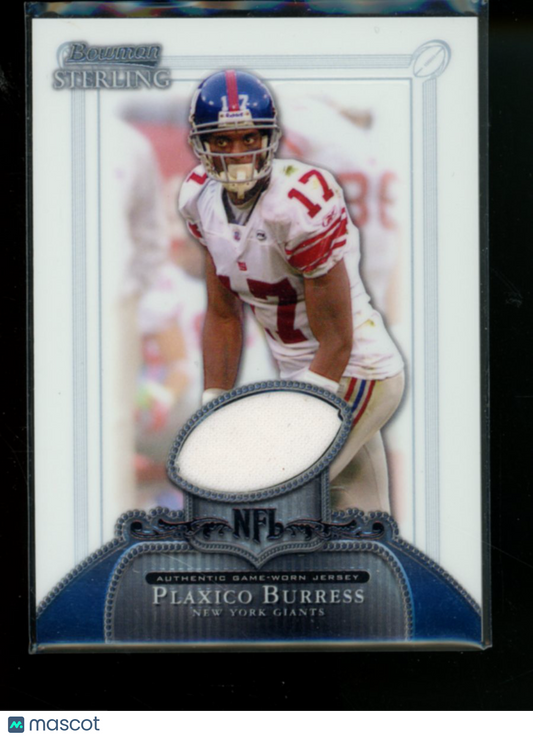 2006 Topps Bowman Sterling Plaxico Burress #BS-PB Authentic Game-Worn Jersey