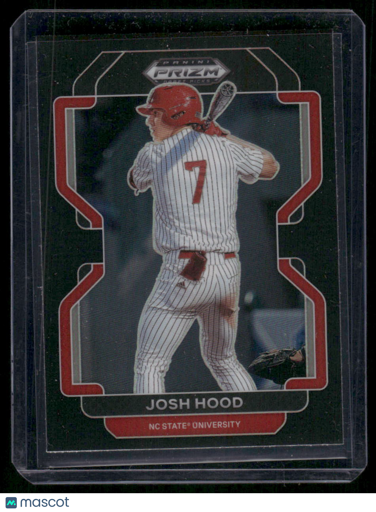 2022 Panini Prizm Draft Picks Josh Hood #PDP186 Black Baseball