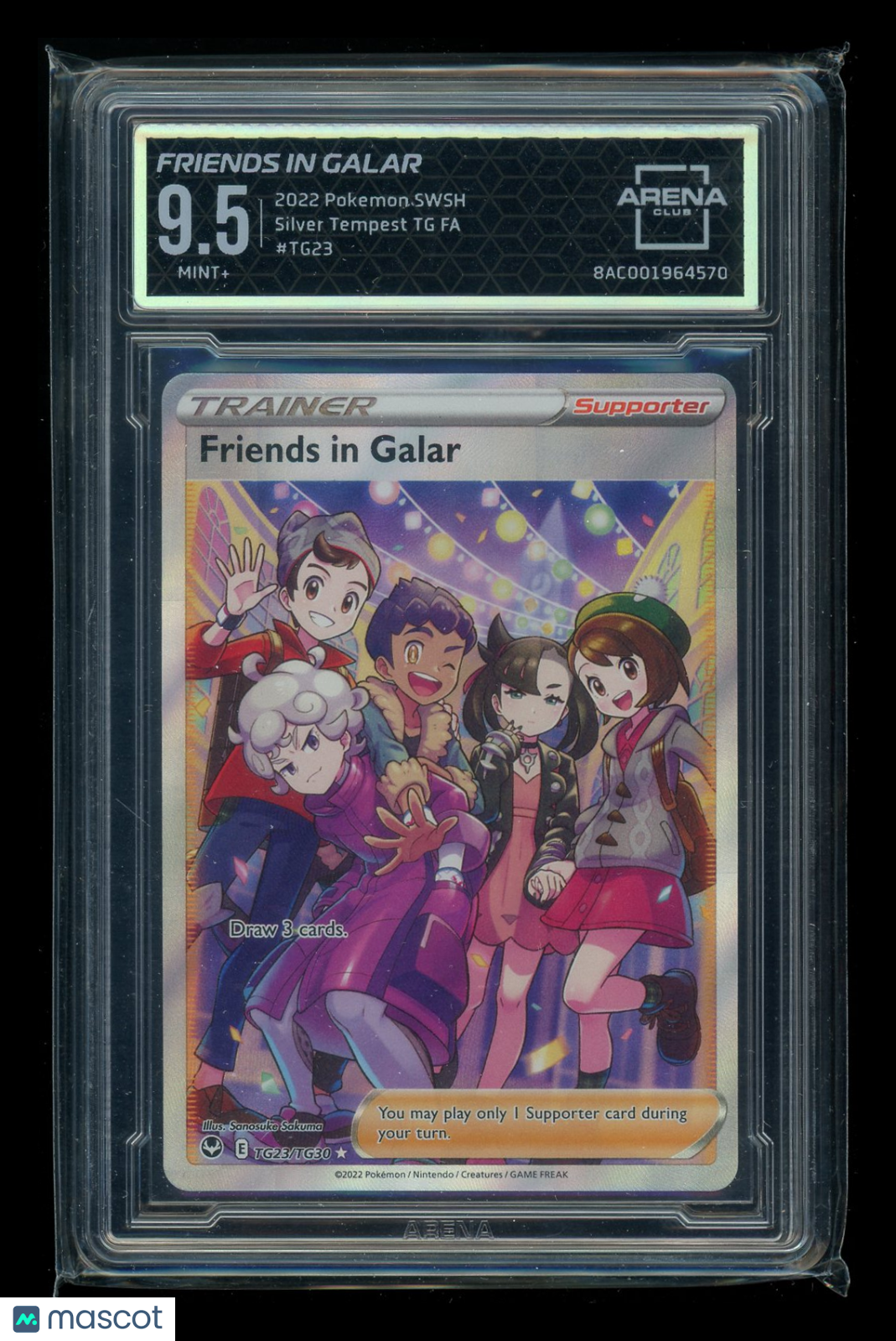 Friends in Galar #TG23/TG30 Arena Club 9.5 2022 Pokemon Silver Tempest