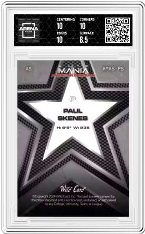 2024 Automania American Paul Skenes #AMAS-PS Star Crys Foil Fighter Jets AC 9