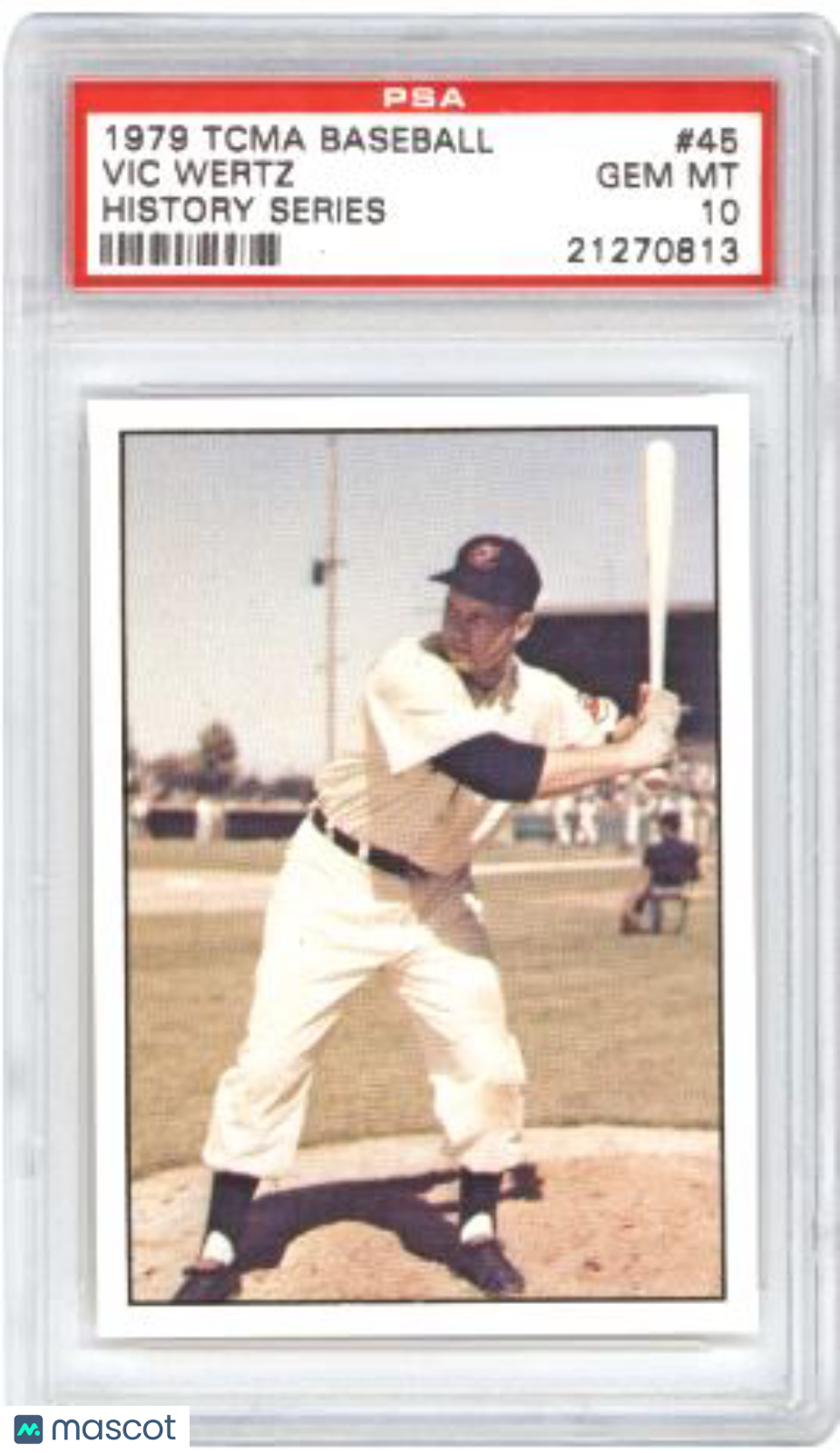 1979 Tcma Baseball History Series Vic Wertz #45 History Series Baseball PSA 10