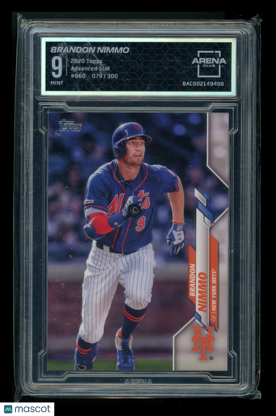 2020 Topps Advanced Stat Brandon Nimmo #660 079/300 Baseball Arena Club 9