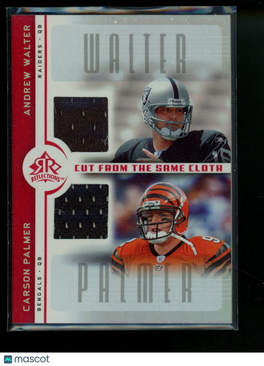2005 Upper Deck Reflections  Palmer  Walter CC-PW Dual Game Used Jersey