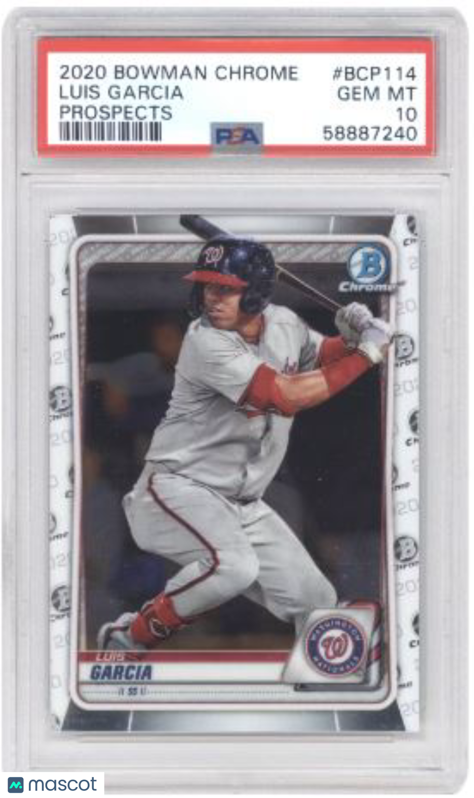 2020 Bowman Chrome Prospects Luis Garcia #BCP114 Prospects Baseball PSA 10