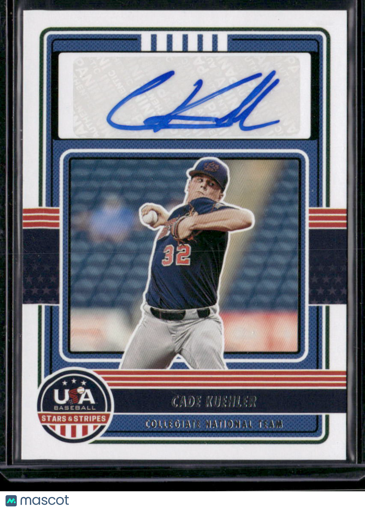 2023 Panini USA Baseball Stars & Stripes Cade Kuehler #CNTS-CK Auto