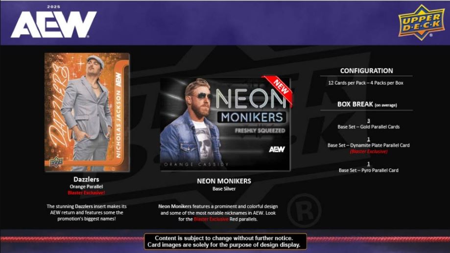 2025 Upper Deck AEW Wrestling Blaster Box
