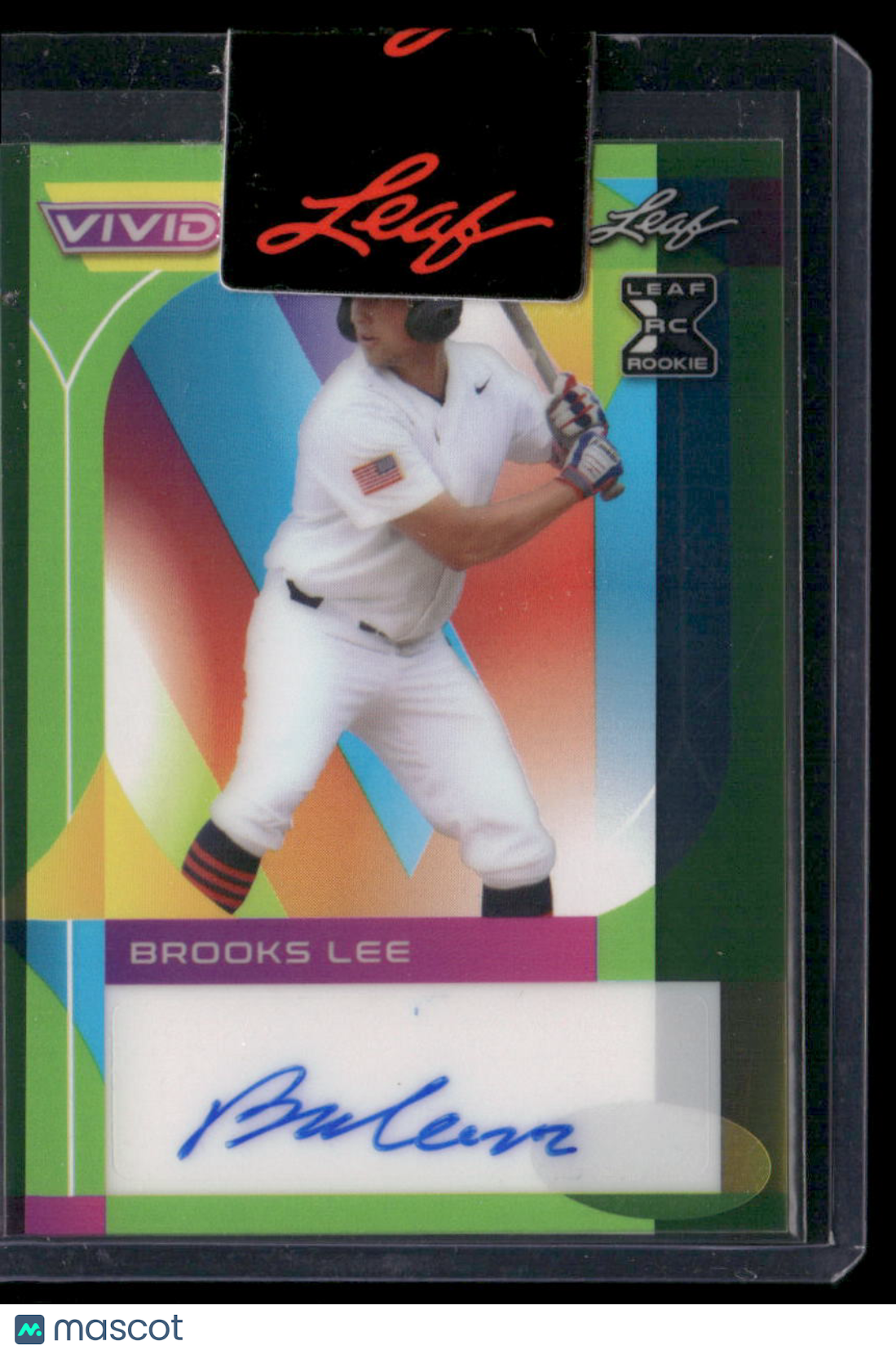 2023 Leaf Vivid Baseball Brooks Lee 1/1 RC Baseball