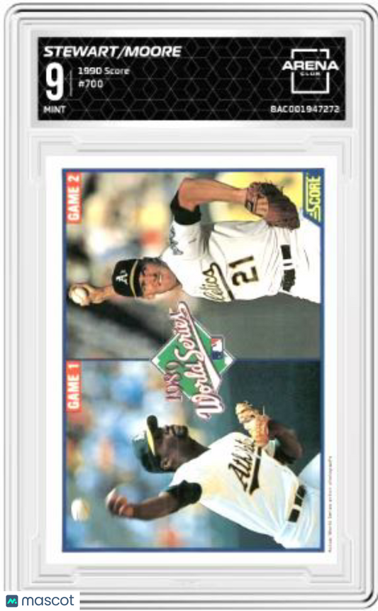 1990 Score Moore Stewart #700 Baseball Arena Club 9