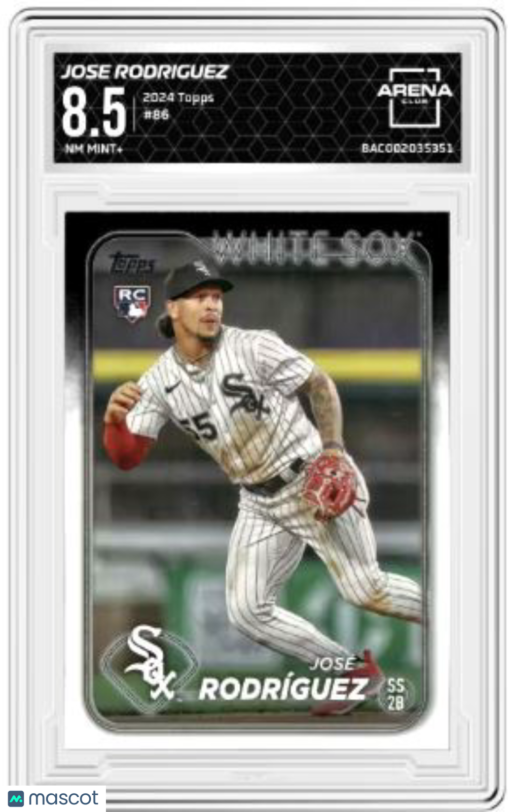 2024 Topps Jose Rodriguez #86 RC Baseball Arena Club 8.5