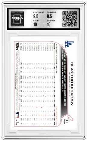 2022 Topps Clayton Kershaw #41 Baseball Arena Club 10