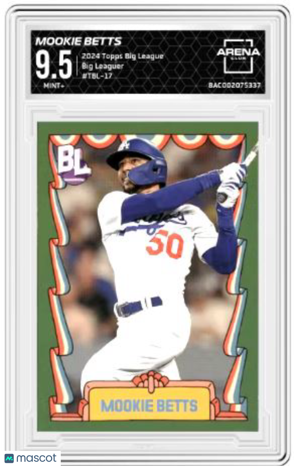 2024 Topps Big League Mookie Betts #TBL-17 Big Leaguer Baseball Arena Club 9.5