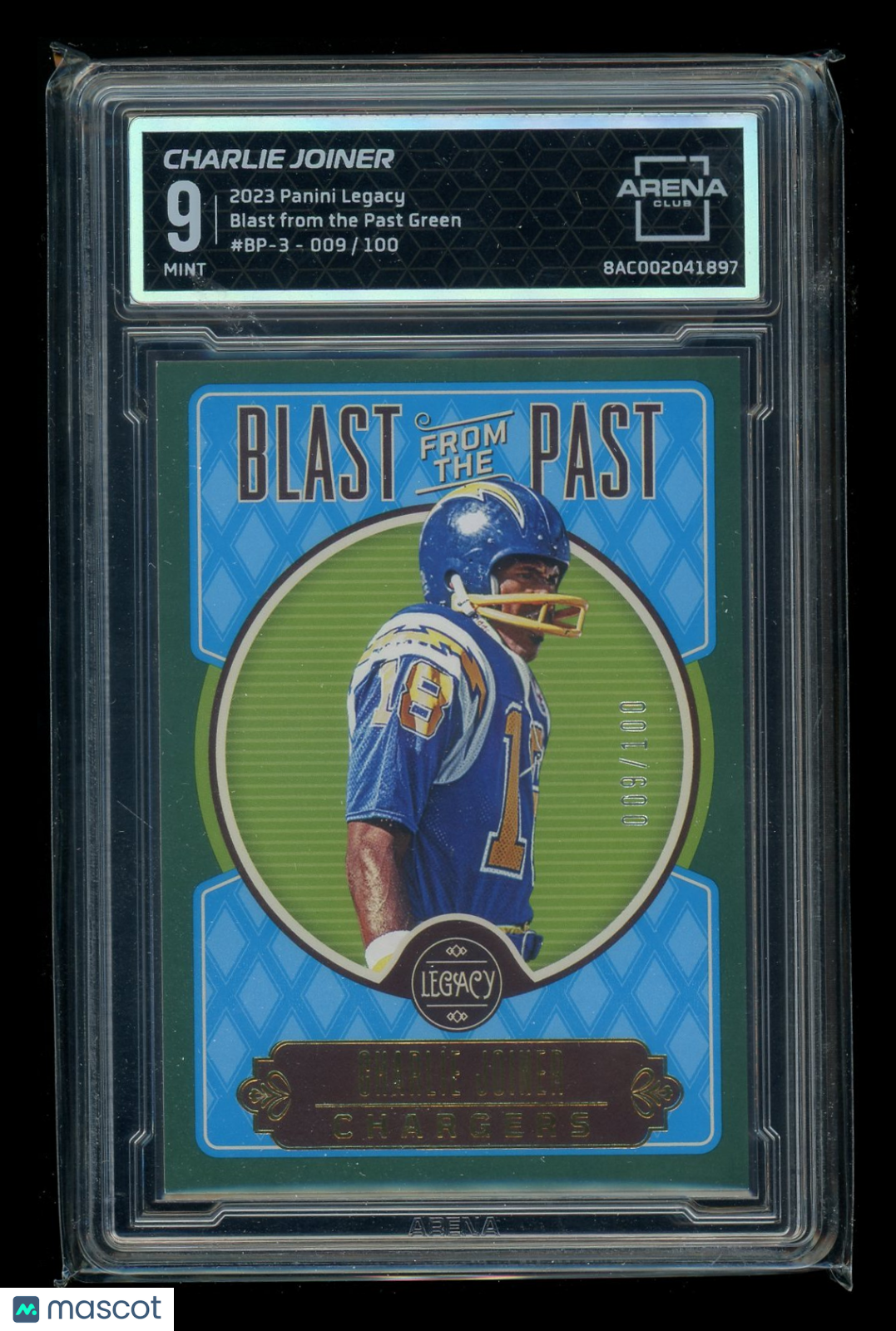 2023 Panini Legacy Blast from the Past Green Charlie Joiner #BP-3 009/100 AC 9