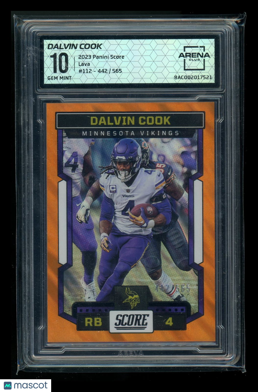 2023 Panini Score Lava Dalvin Cook #112 442/565 Football Arena Club 10