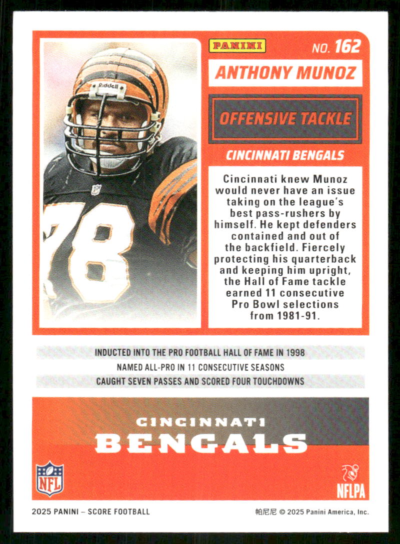 2025 Score A Treat Anthony Munoz #162 Football