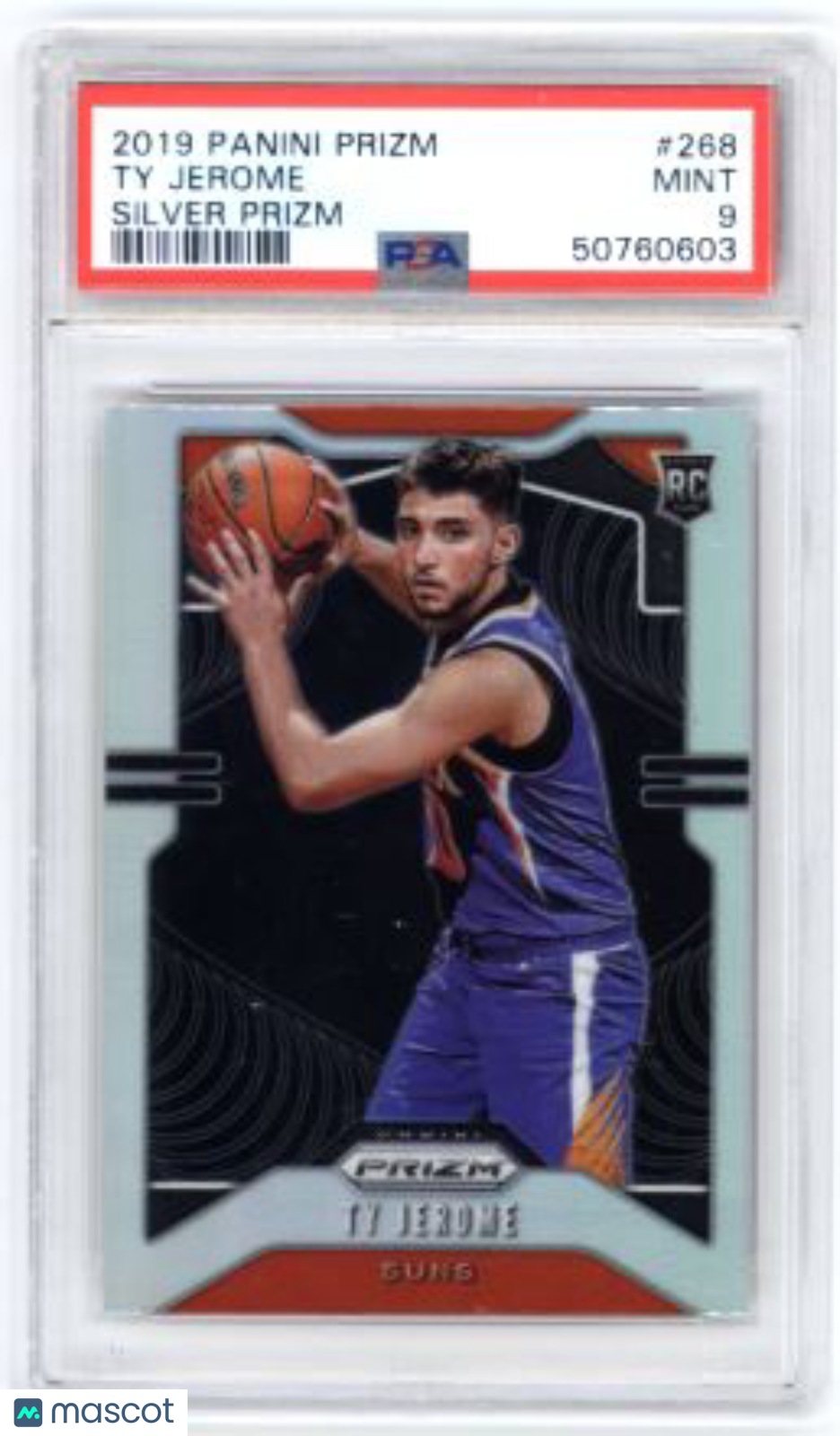 2019 Panini Prizm Ty Jerome #268 Silver Basketball PSA 9