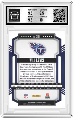 2023 Panini Score Will Levis #303 Football Arena Club 10