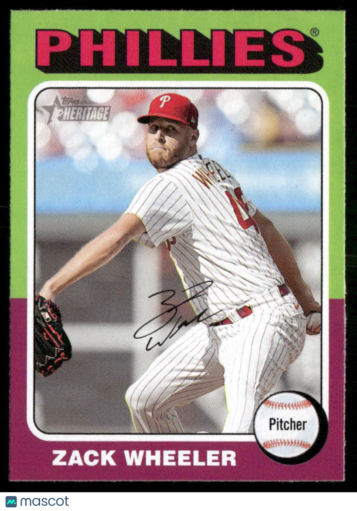2024 Topps Heritage Zack Wheeler #493 Baseball