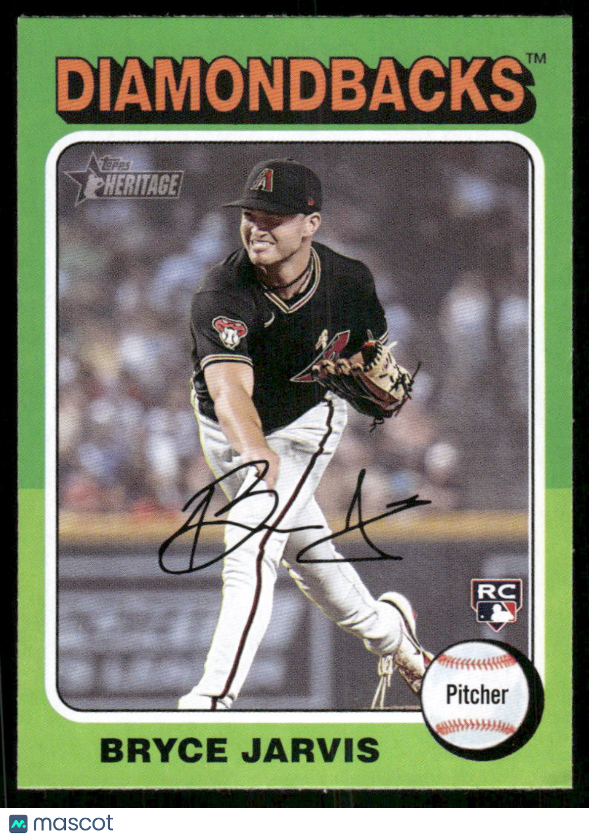 2024 Topps Heritage Bryce Jarvis #287 RC Baseball