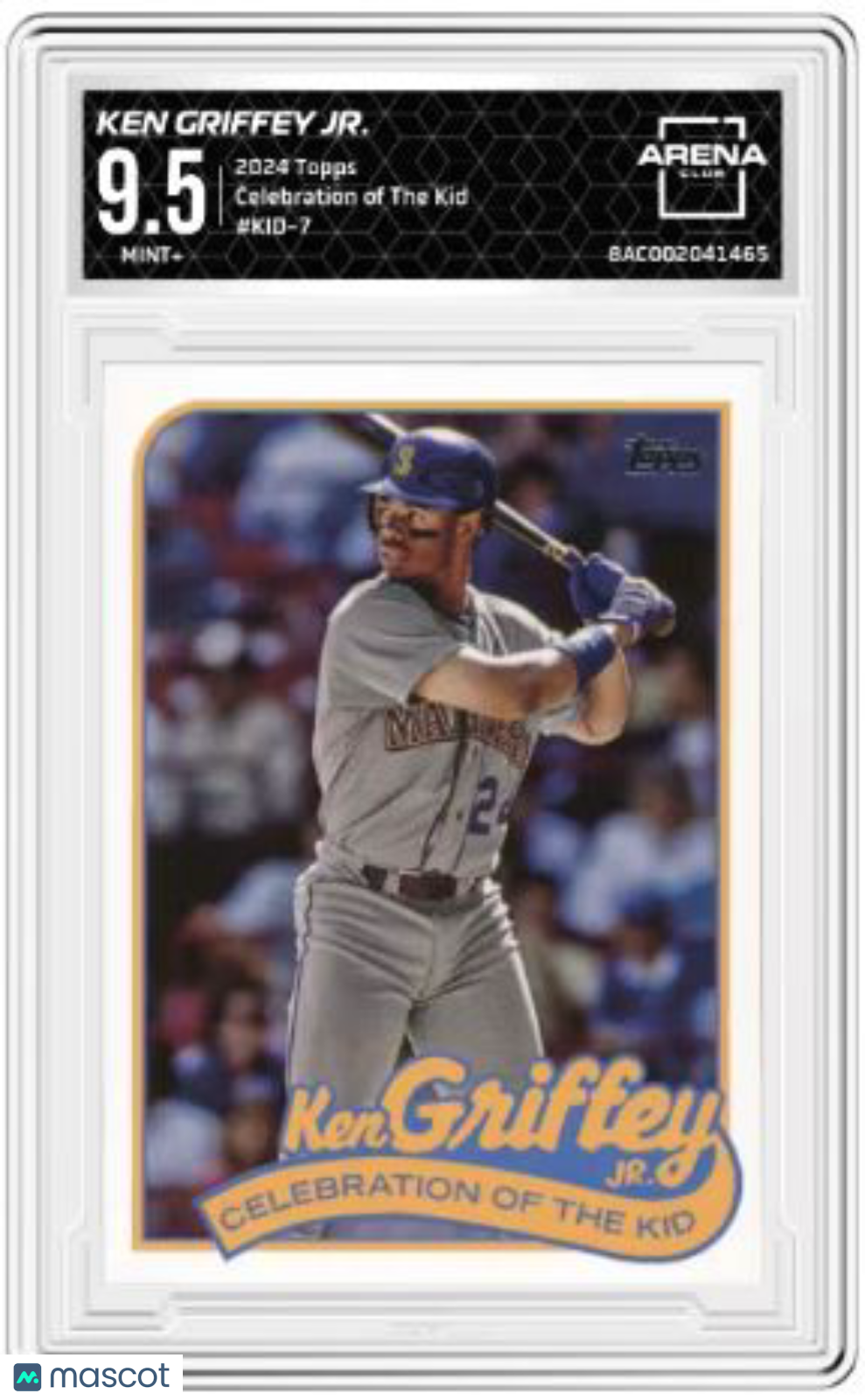 2024 Topps Ken Griffey Jr #KID-7 Celebration of the Kid Baseball Arena Club 9.5