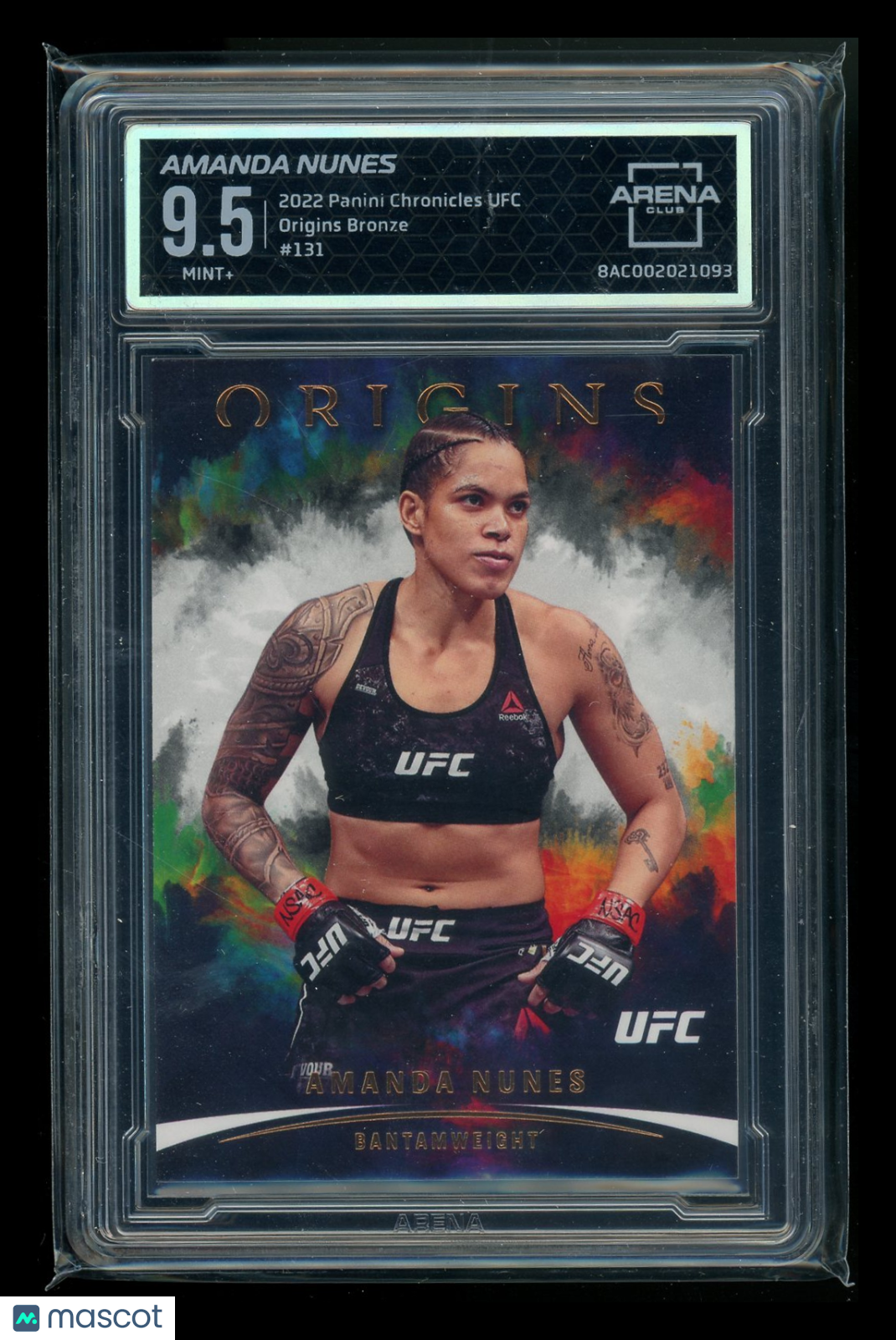 2022 Panini Chronicles UFC Origins Bronze Amanda Nunes #131 MMA Arena Club 9.5