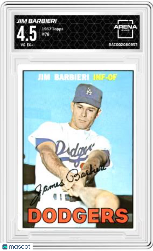 1967 Topps Jim Barbieri #76 Baseball Arena Club 4.5