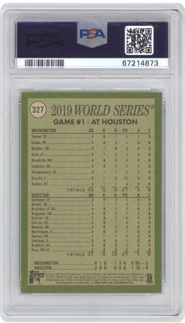 2020 Topps Heritage Juan Soto #327 Baseball PSA 9