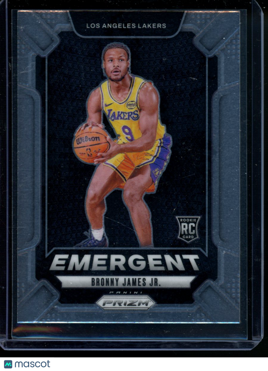 2024-25 Panini Prizm Emergent Bronny James Jr. #No. 8 RC Basketball