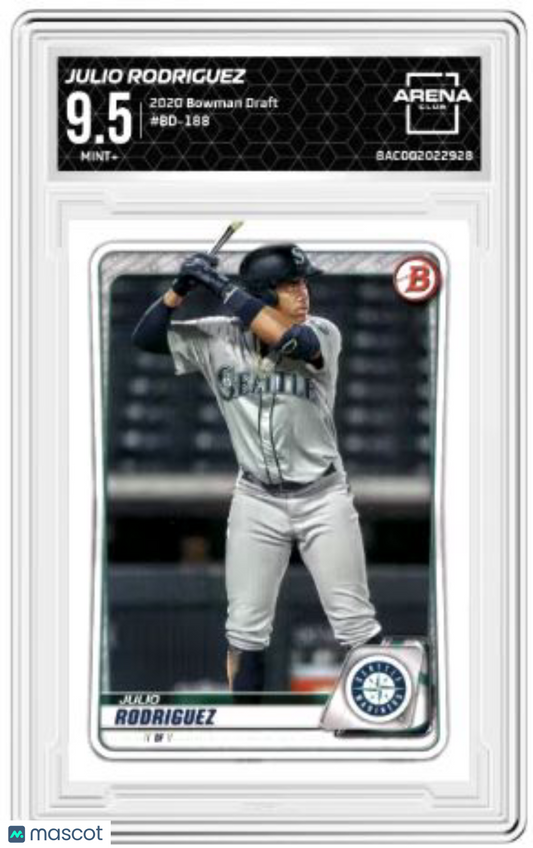 2020 Bowman Draft Julio Rodriguez #BD-188 Baseball Arena Club 9.5