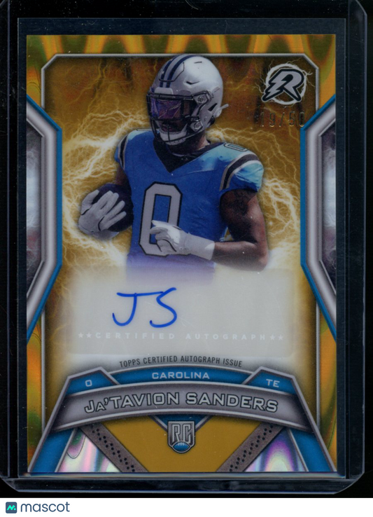 2025 Topps Resurgence Rookie Signatures Ja'Tavion Sanders #RRS-JS Autograph RC