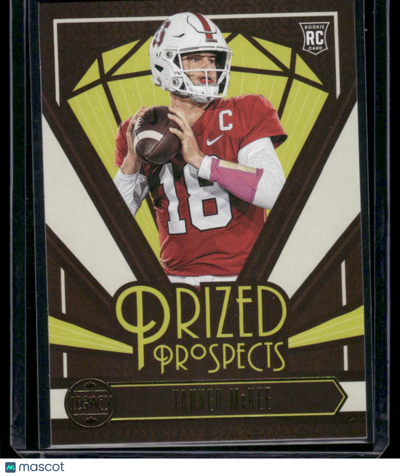 2023 Panini Legacy Prized Prospects Tanner McKee #PP-22 RC Football