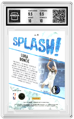 2021-22 Donruss Optic Splash! Red Wave Luka Dončić #4 Basketball Arena Club 10