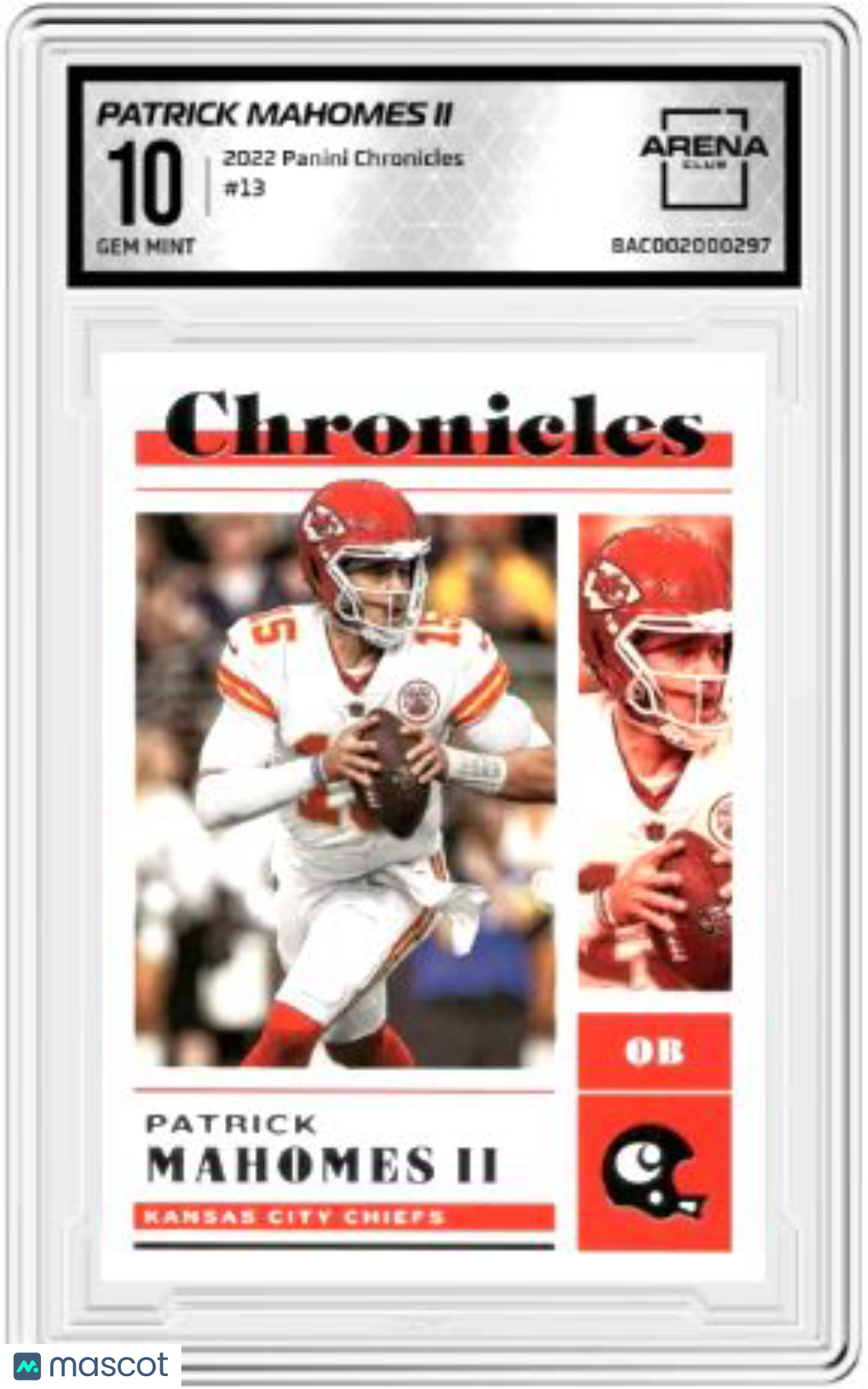 2022 Panini Chronicles Patrick Mahomes II #13 Football AC 10