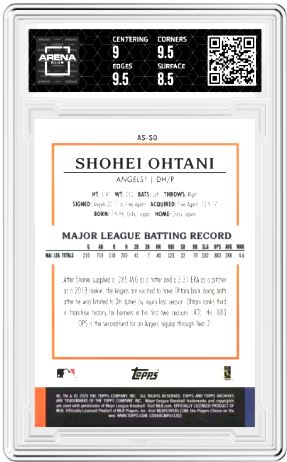 2020 Topps Archives Shohei Ohtani #AS-SO Snapshots Baseball AC 9