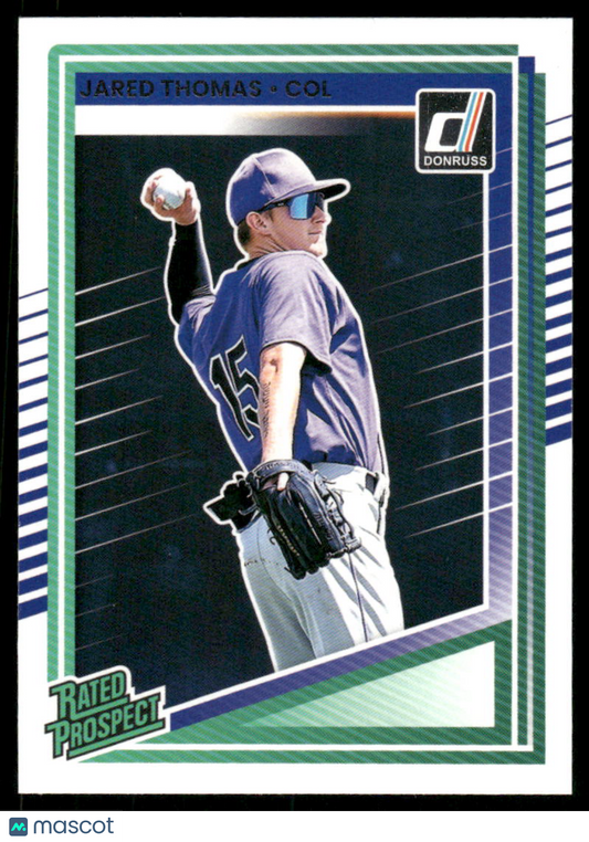 2025 Donruss Rated Prospect Jared Thomas #147 Rated Prospect Baseball