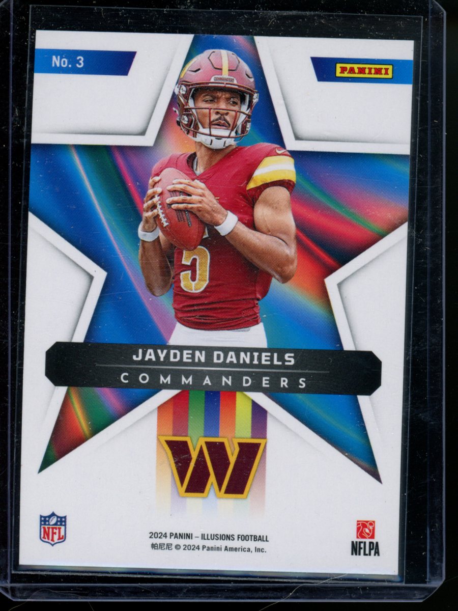 2024 Panini Illusions Jayden Daniels #No. 3 Shining Stars RC Football