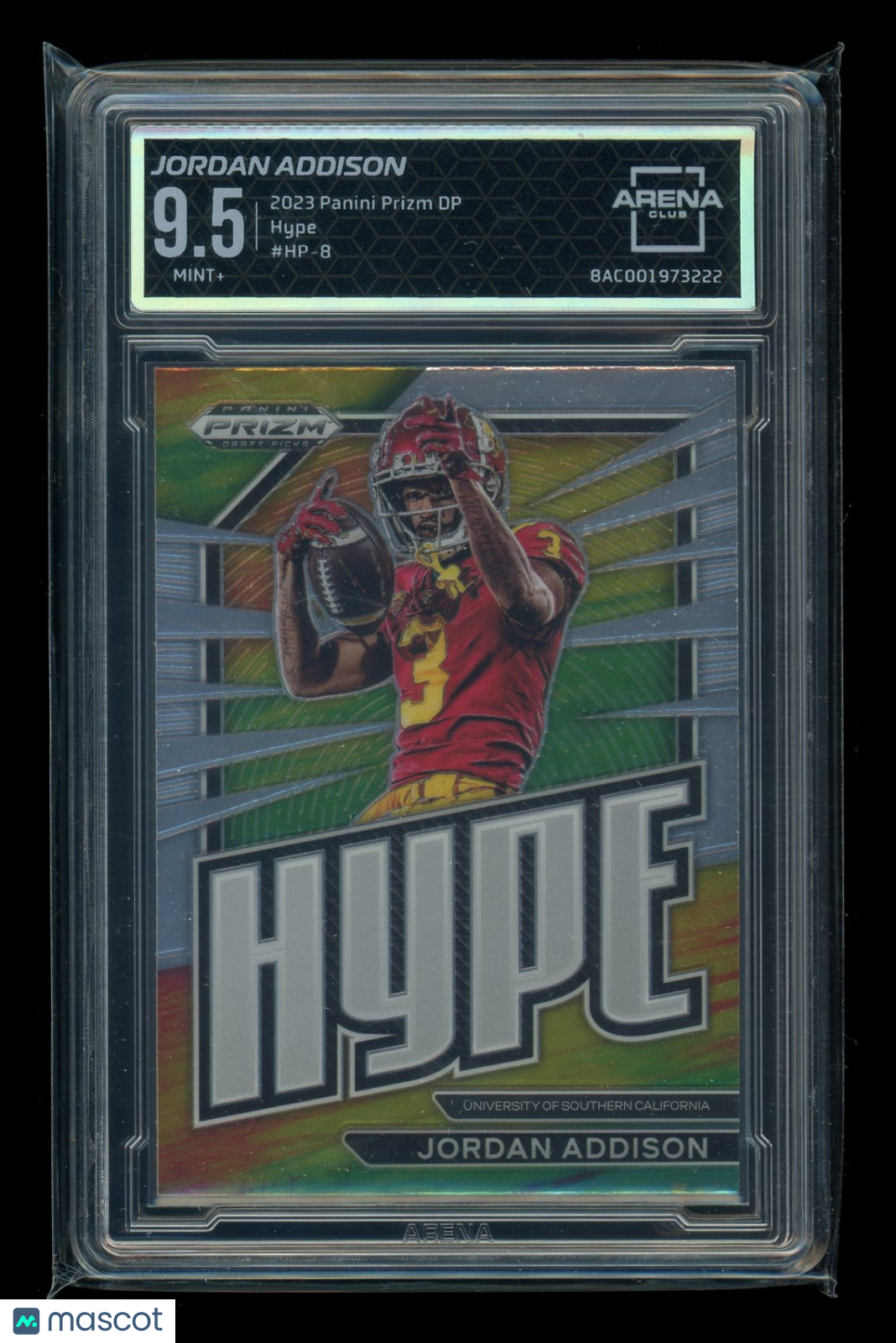 2023 Panini Prizm Draft Picks Hype Jordan Addison #HP-8 Football Arena Club 9.5